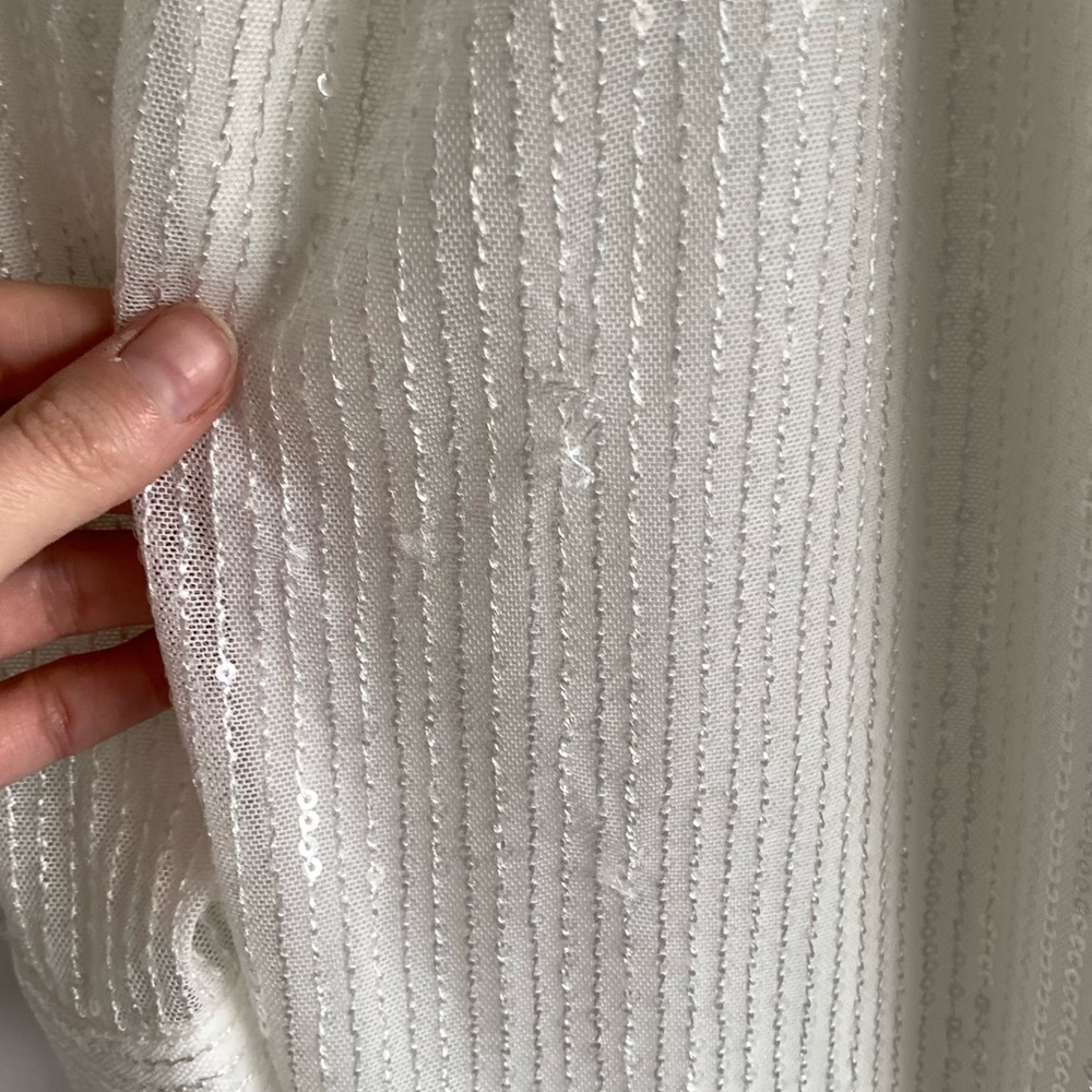 UNSTOPPABLE WHITE SEQUIN MINI DRESS - Picture 10 of 12